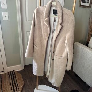 Sanctuary Cream Teddy Jacket Cozy Chic Outerwear